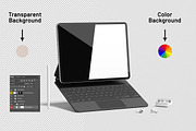 Realistic iPad With Keyboard Mockup, an iPad Mockup by Graphic Deal (Thumbnail 8 of 8)