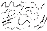 60 doodle vector pattern brushes, a Brush Add-On by Sunshine Art Shop (Thumbnail 8 of 8)