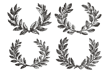 Different Laurel Wreath Detailed, an Object Illustration by LadadikArt