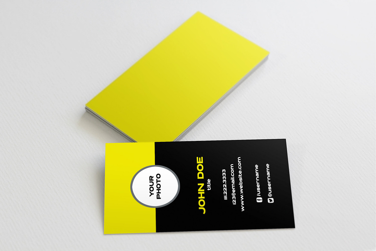 The Profile - Business Card Template, a Business Card Template by xxDeadPixels (Photo 4 of 5)