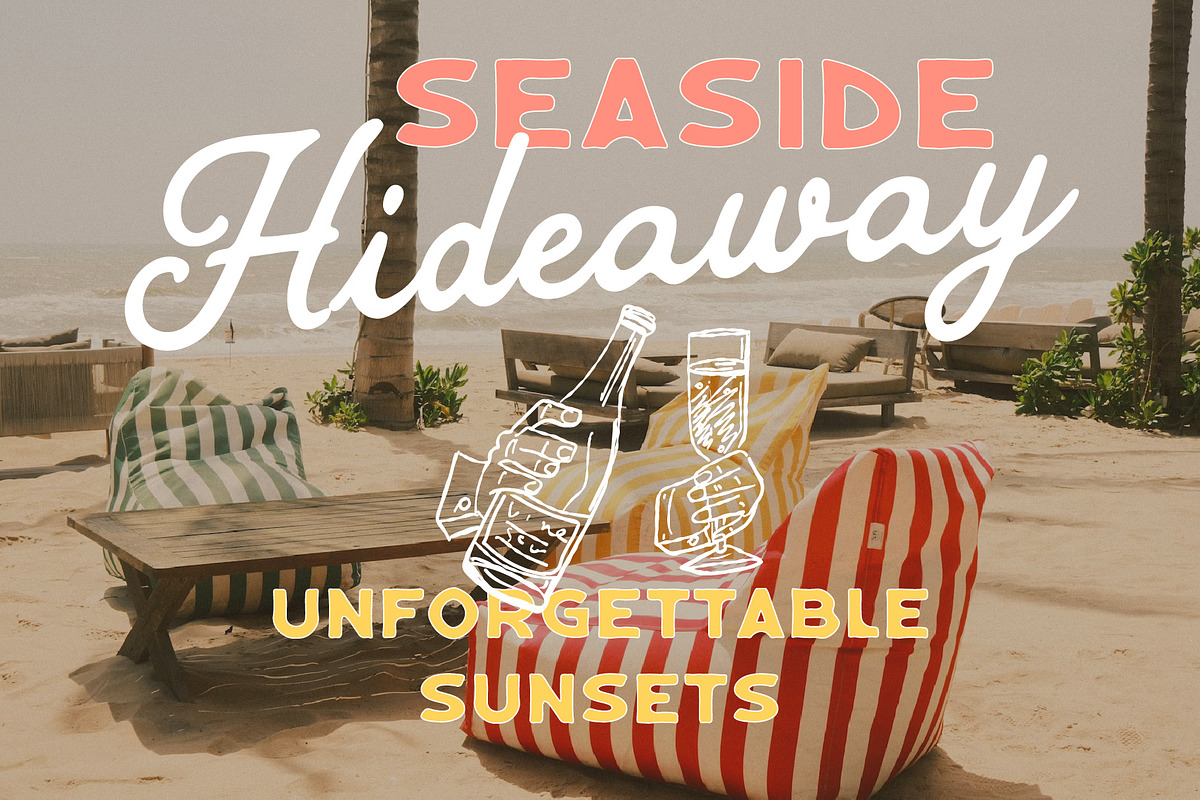 Tropical Splash Vintage Duo, a Script Font by Tyasify (Photo 3 of 15)