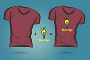 16 Hand-drawn vector tshirt template, a Shirt Mockup by Beerlogoff (Thumbnail 2 of 4)