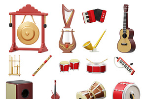 Music Instrument 3D Icon