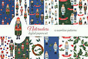 Watercolor Christmas Nutcrackers, an Illustration by s.yanyeva (Thumbnail 5 of 7)