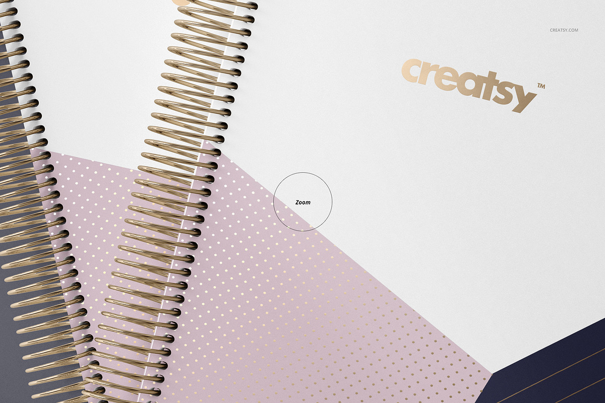 Coil Binding Planner Mockup Set, a Stationery Template by creatsy5 (Photo 12 of 13)