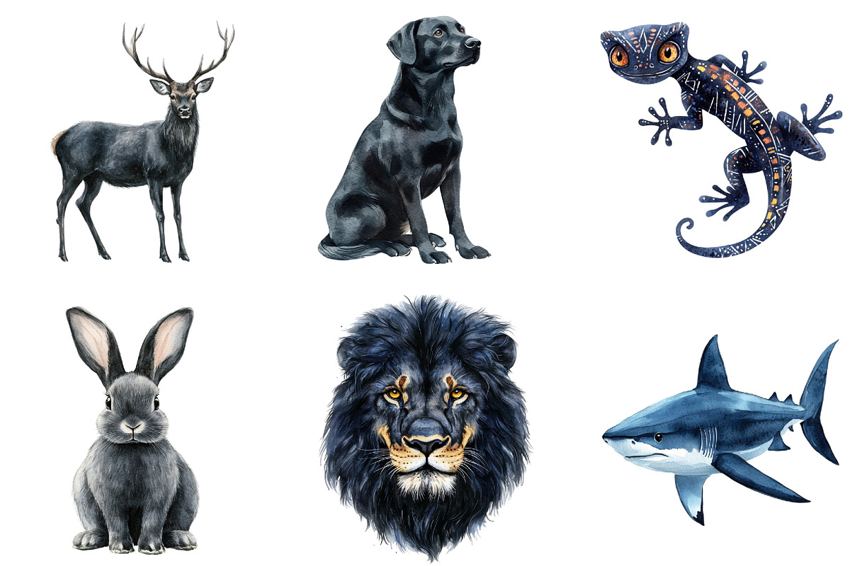 Black Animals Icon Clipart, an Illustration by DreamArtGraphic (Photo 4 of 4)
