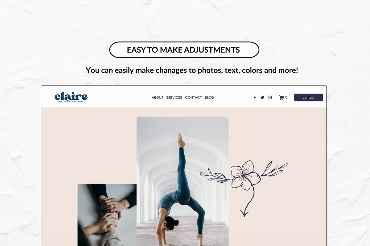 Claire Squarespace Template preview 3