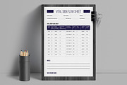 Vital Sign Flow Sheet Layout, a Stationery Template by ContestDesign (Thumbnail 1 of 2)
