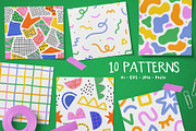 Colorful Pattern Set, a Pattern Graphic by Dedraw Studio (Thumbnail 1 of 14)