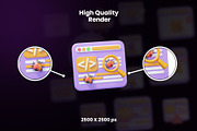 Web Development 3D Icon, an Object Graphic by Artnivora.Std (Thumbnail 2 of 4)