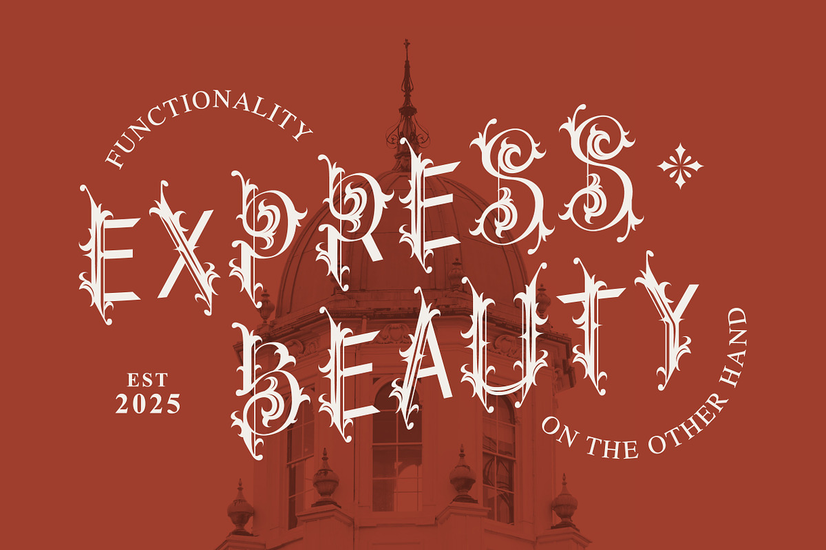 Clister – Blackletter Ornamental, a Blackletter Font by Vadovastd (Photo 2 of 7)