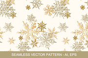 Gold Snowflakes Vector Clipart, an Object Graphic by Galina Ivanova (Thumbnail 5 of 5)