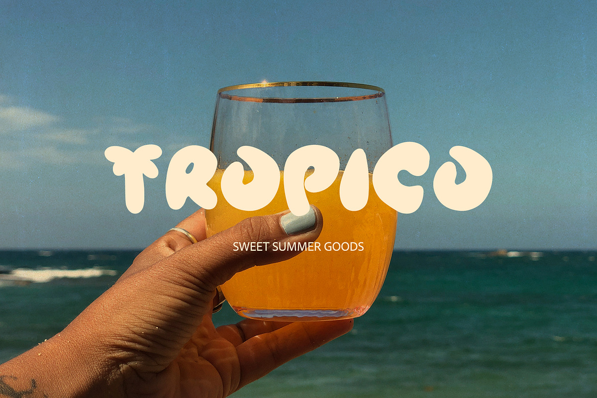 Tropic Jelly - Summer Display Font, a Handwritten Font by BilberryCreates (Photo 3 of 11)
