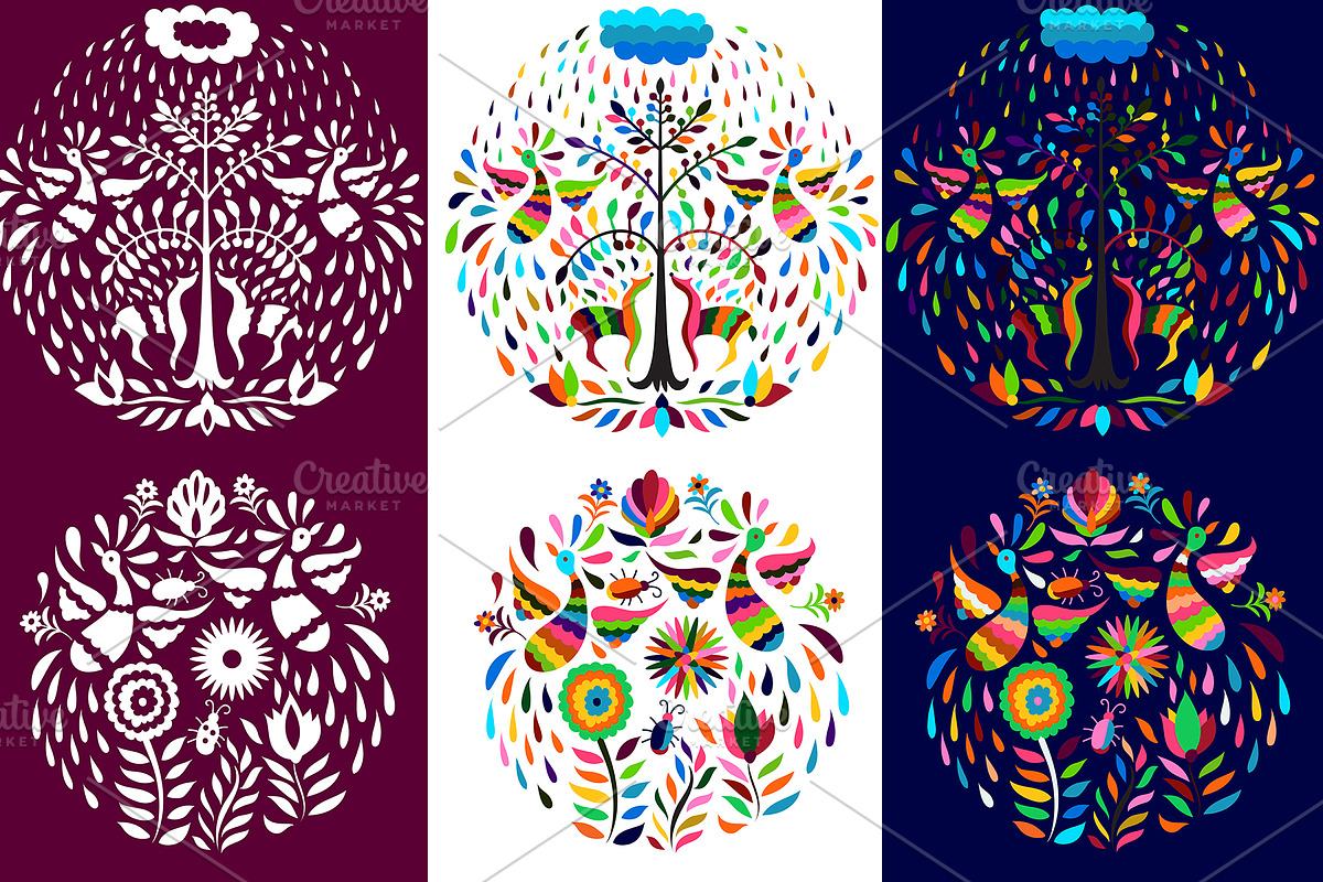 Vector Otomi Creative Set, a Pattern Graphic by alexmakarova (Photo 1 of 7)