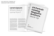 A4 Portrait Magazine Brochure Mockup, a Books & Magazine Mockup by Illusiongraphic (Thumbnail 2 of 28)