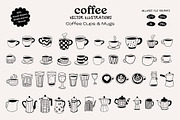 Coffee Hand-Drawn illustrations, a Food Illustration by dicreate (Thumbnail 2 of 12)