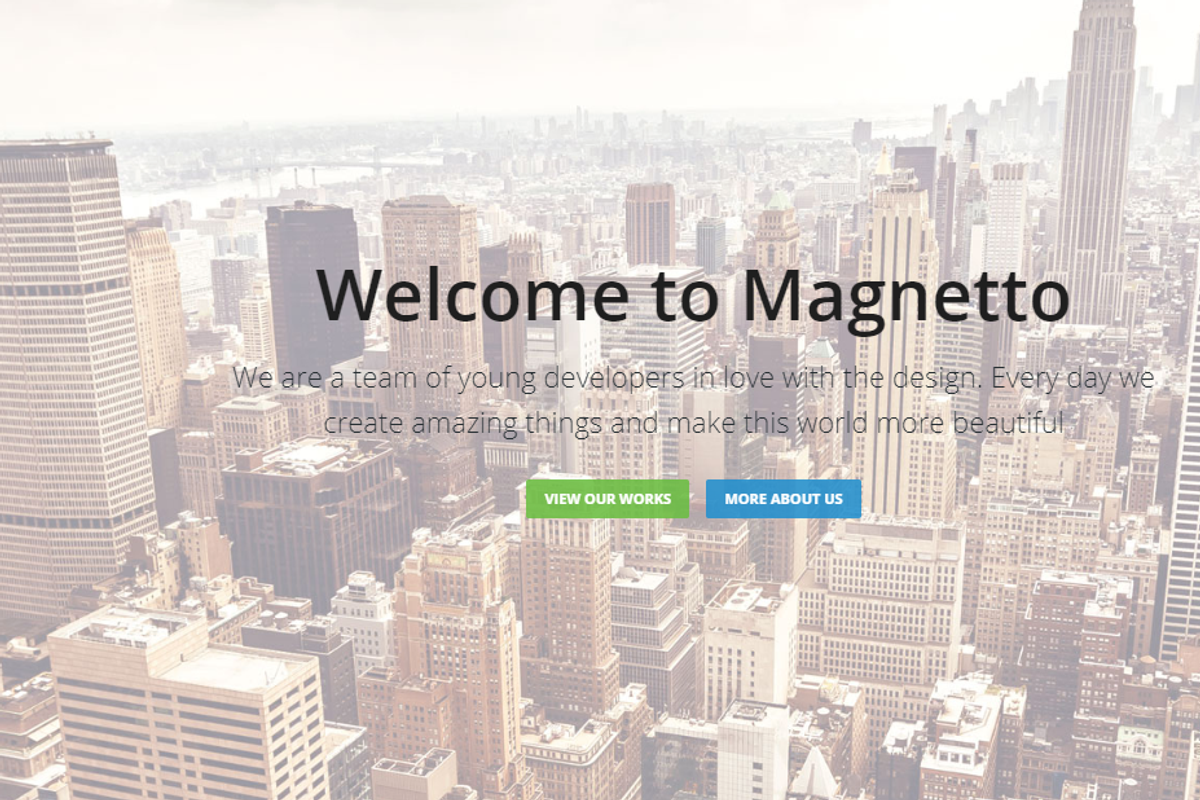Magnetto - Onepage Parallax WordPres, a WordPress Template by weblion