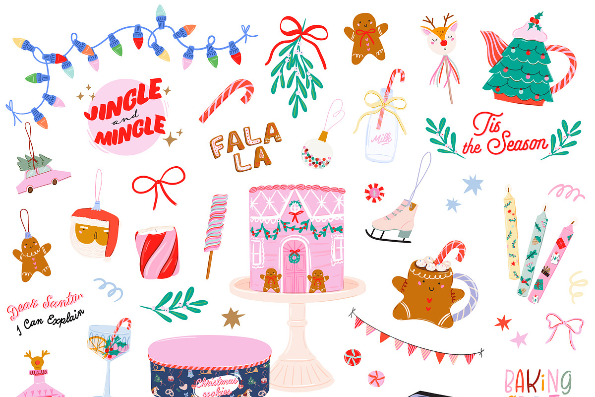 Cozy Christmas Girl Clipart, a Graphic by Ruslana Lubenets (Photo 5 of 21)