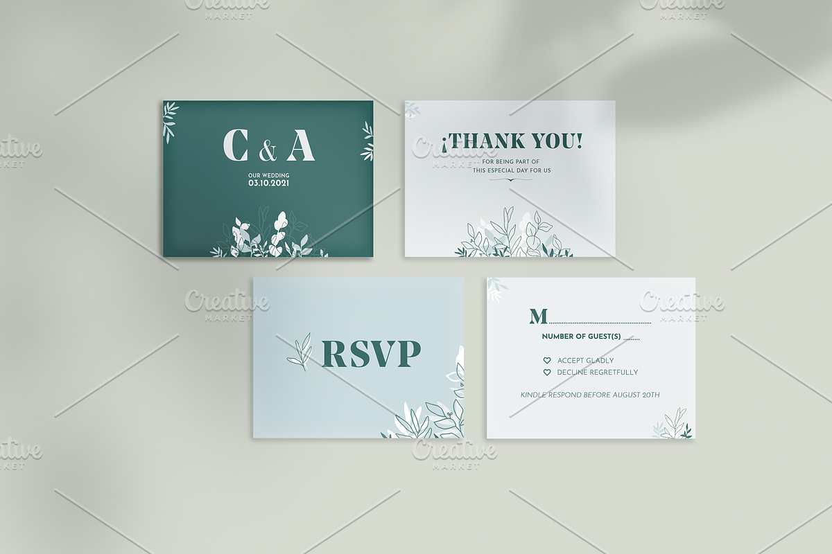 Blossom Garden | Wedding Set, an Invitation Template by Mercato del Sole (Photo 5 of 5)