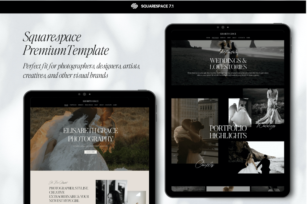 Photography Squarespace Template, a Squarespace Template by Presentibox (Photo 2 of 9)