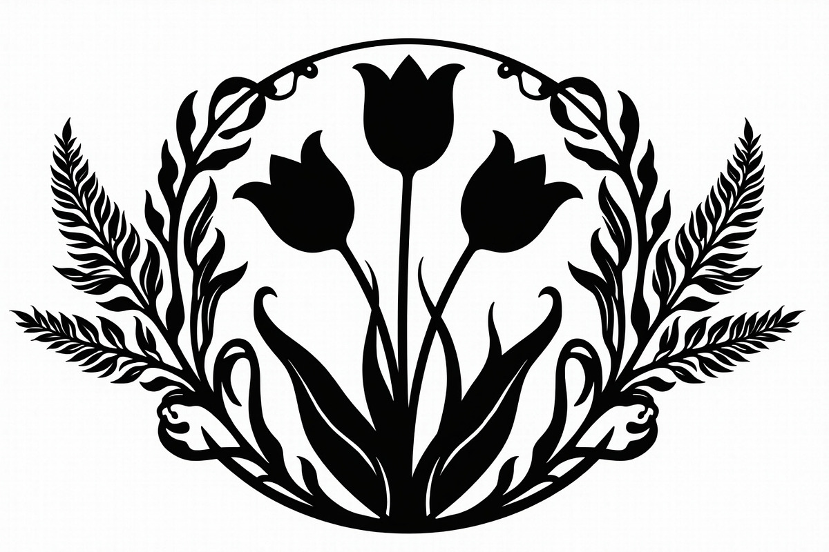 Elegant Floral Frame Set, an Illustration by BIPLOB EXPERT (Photo 6 of 9)