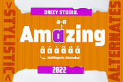 Roche, a Font by Drizy (Thumbnail 3 of 10)