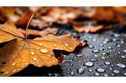 tree fall border leaves macro ai, a Nature Photo by pikepicture