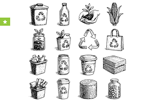 Eco Recycling Collection Set