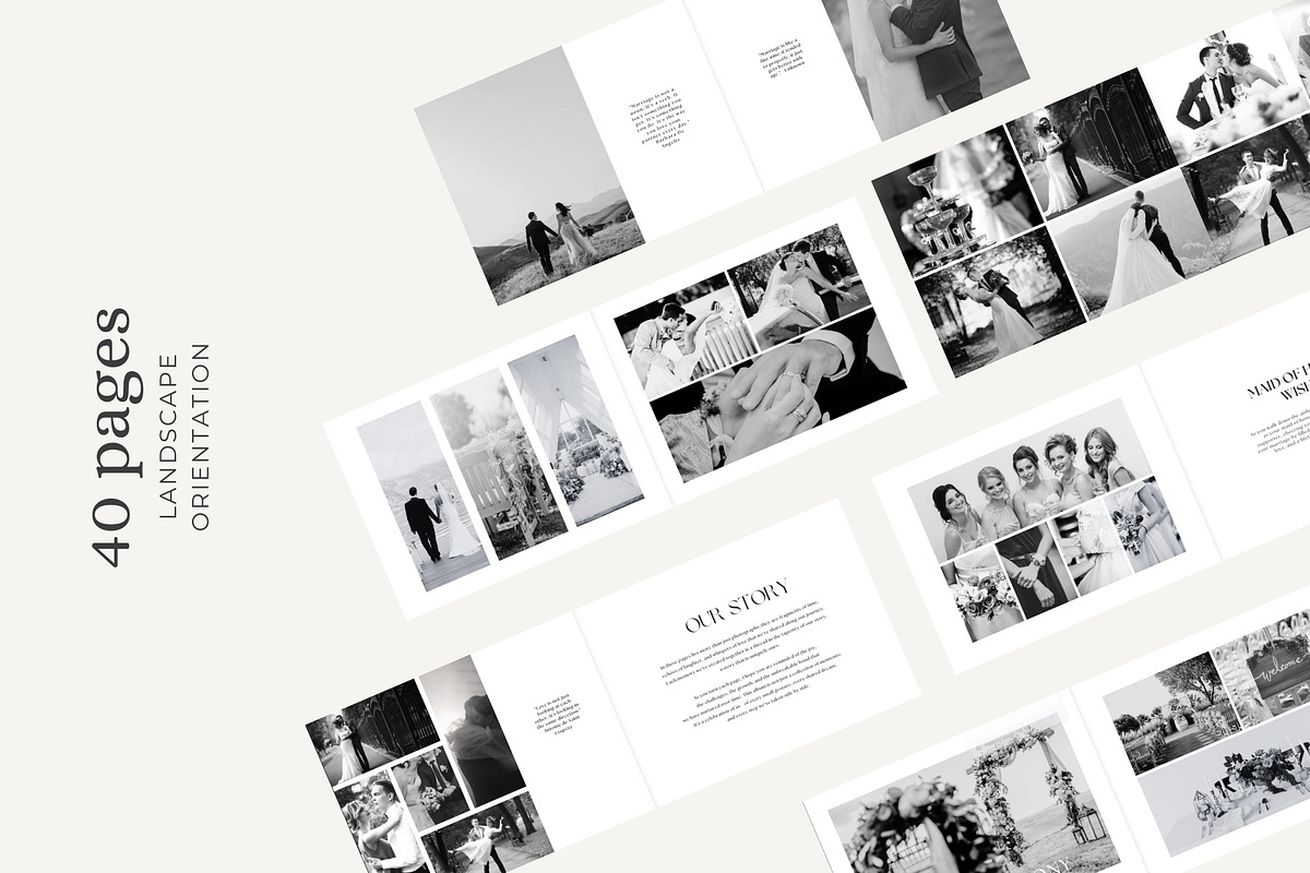 CANVA Wedding Photo Book Template, a Magazine Template by Jay Luxe Creative (Photo 2 of 7)