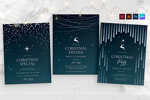 Christmas Winter Invitation Flyer, a Flyer Template by BrandPacks