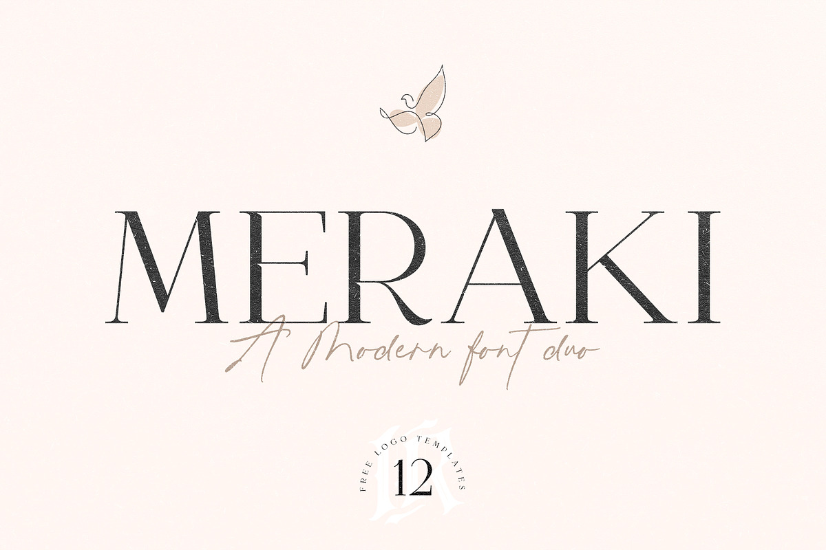 Meraki Font Duo + Logos, a Serif Font by Ivan Rosenberg (Photo 1 of 15)
