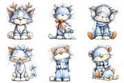 Cute Christmas Fluffy Cats Sublimati, an Illustration by Daily.Designs (Thumbnail 5 of 5)