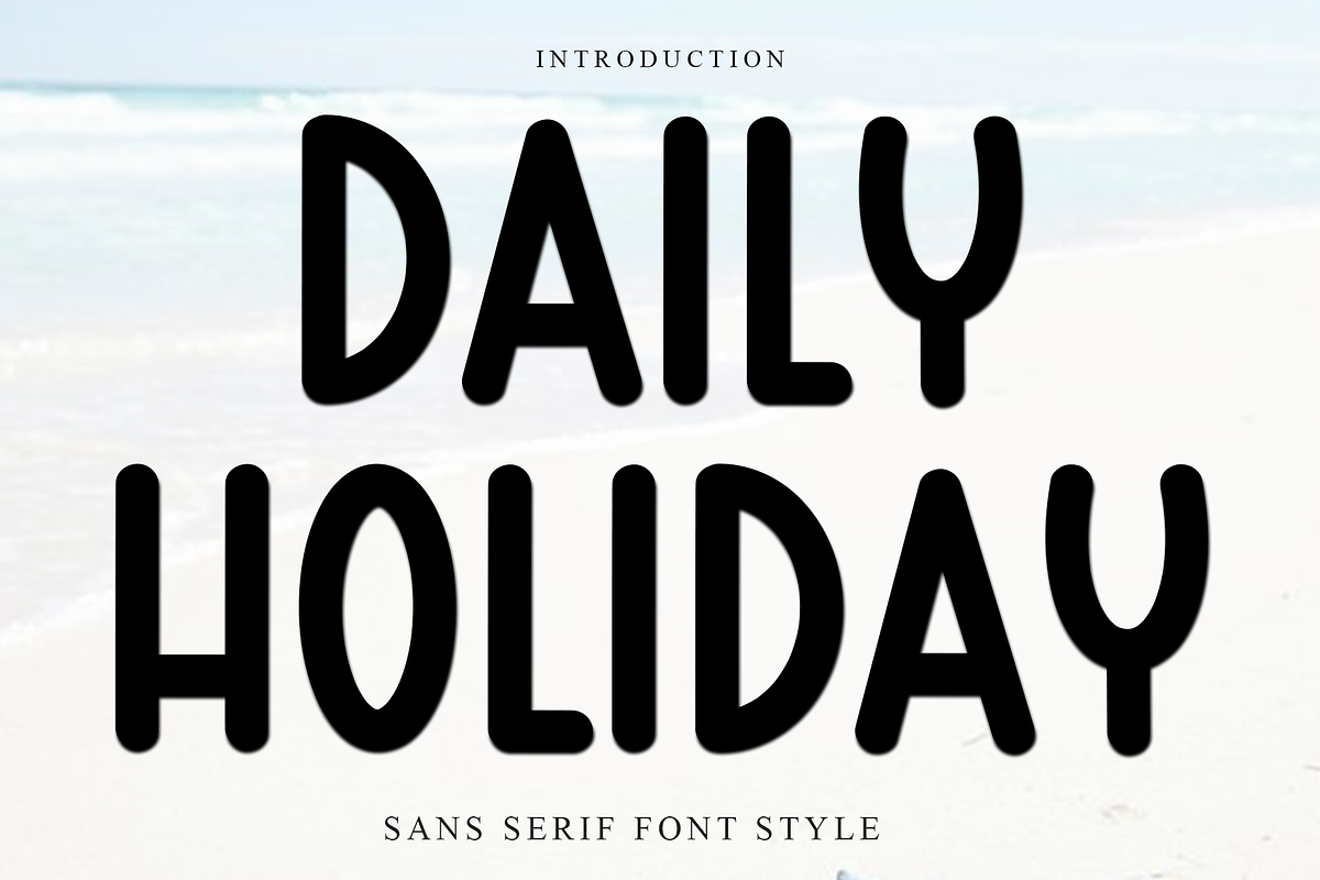 Daily Holiday, a Script Font by InermediaSTUDIO (Photo 1 of 8)