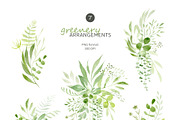 Greenery Watercolor Collection, a Decorative Illustration by Liliia Polos Illustration (Thumbnail 3 of 10)