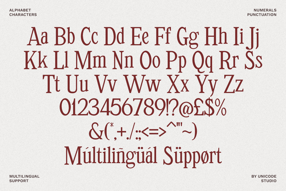 Retropicale - Classic Serif Font, a Serif Font by Unicode Studio (Photo 16 of 18)