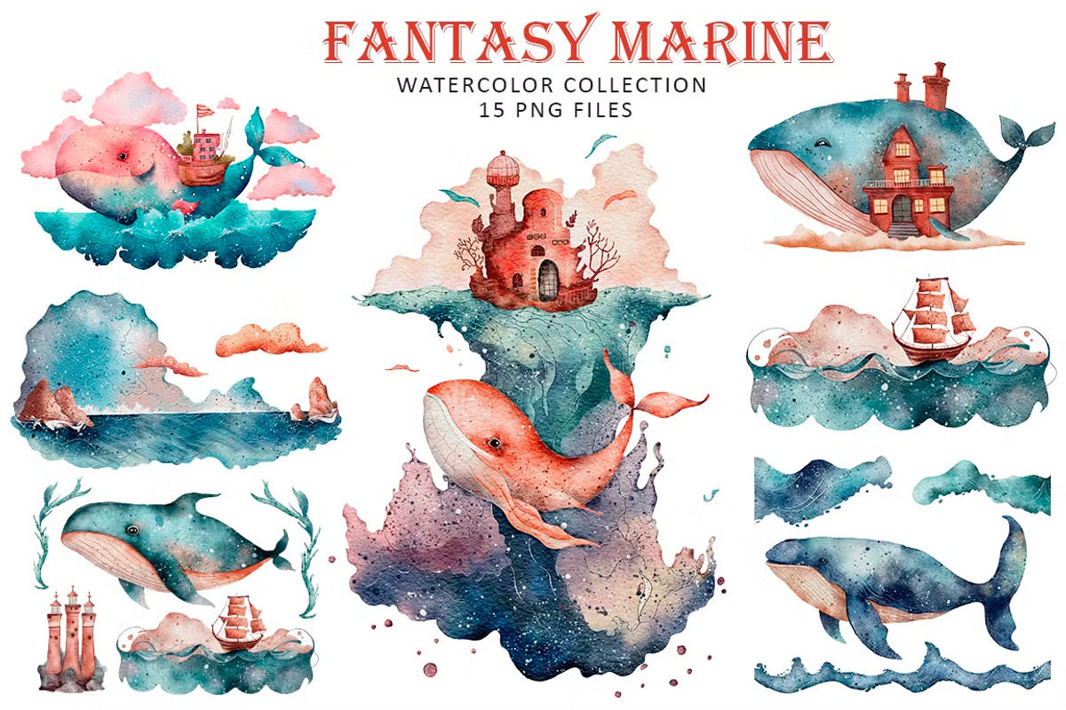 OCEAN BUNDLE, an Animal Illustration by Evgeniia (Photo 2 of 16)