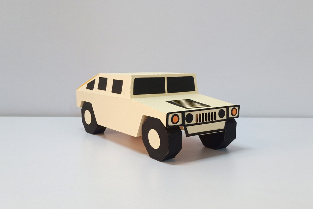 DIY Hummer Favor - 3d papercraft, a Templates & Theme by PAPER amaze