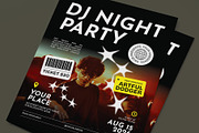 DJ Night Party Flyer, a Flyer Template by graphicook (Thumbnail 2 of 3)