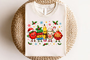 Christmas School Doodle Characters, a Seasonal Illustration by CraftArtStudio (Thumbnail 4 of 4)