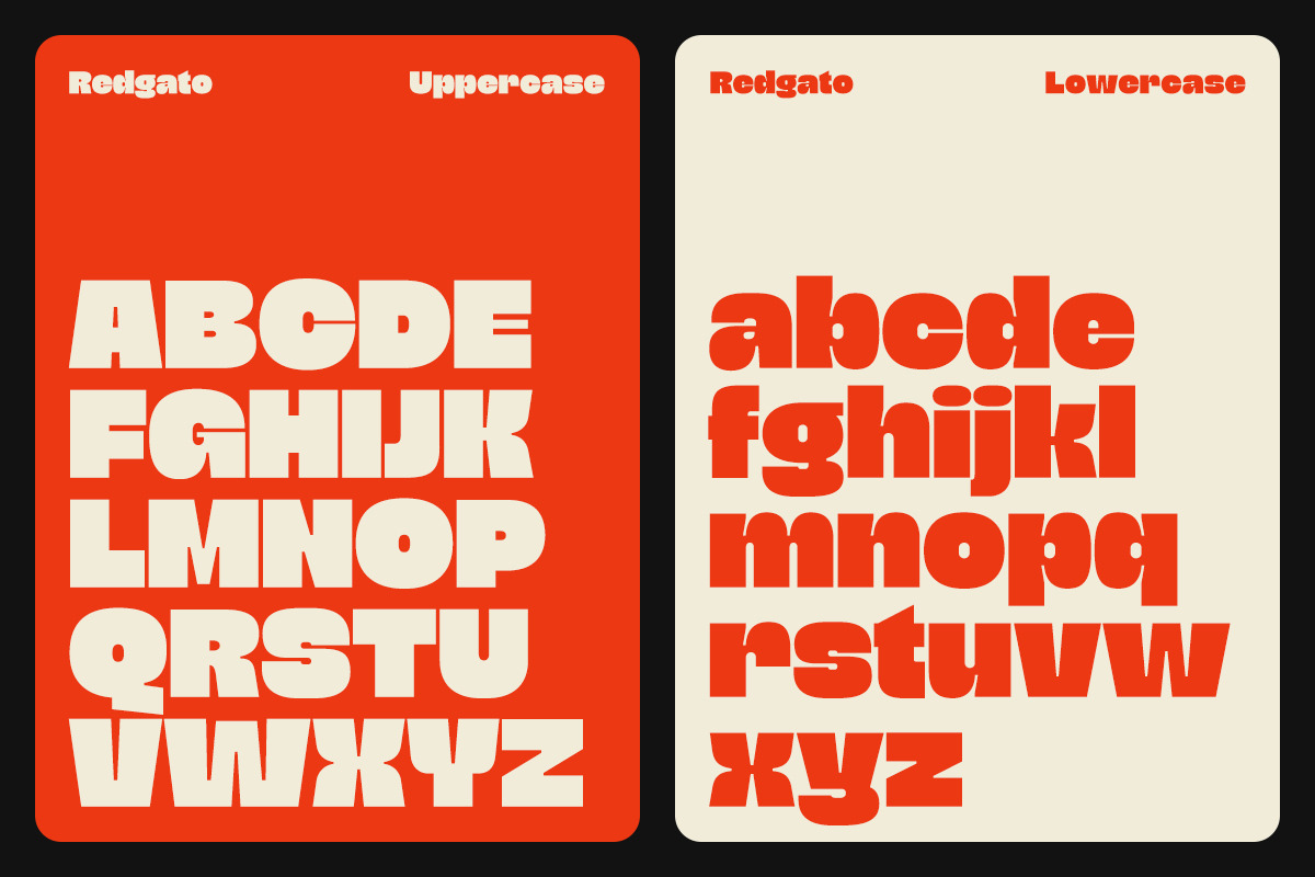Redgato - Chunky Bold Display Font, a Sans Serif Font by Get Studio (Photo 2 of 12)
