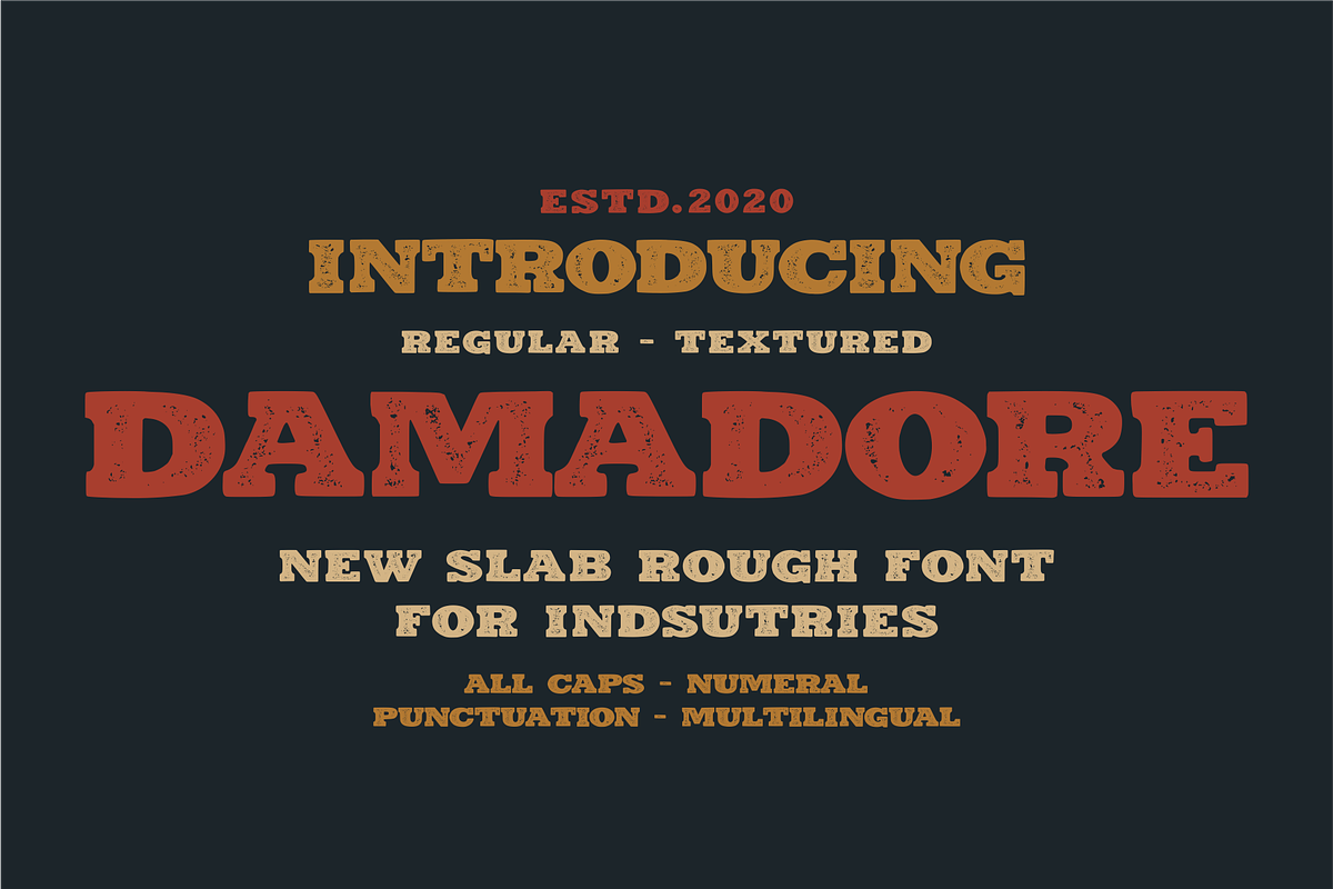 DAMADORE TYPEFACE