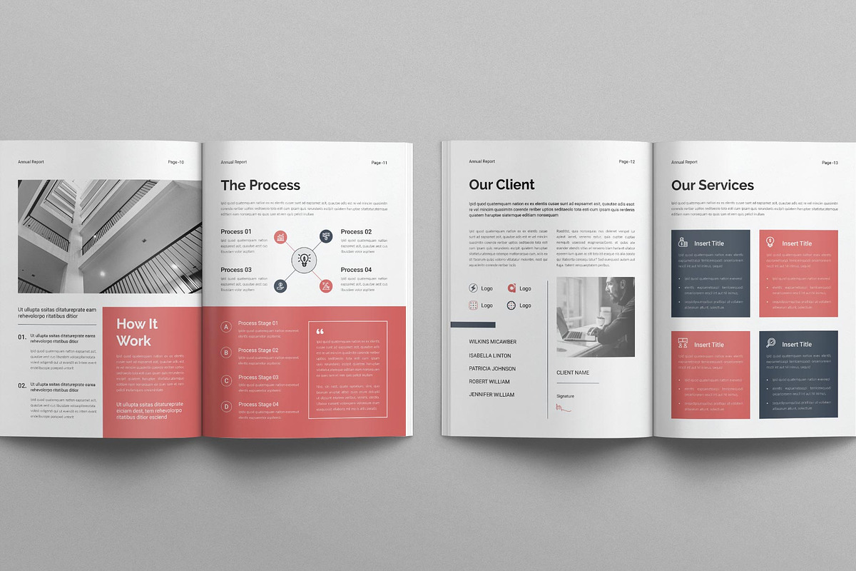 Annual Report Template, a Brochure Template by TemplatesForest (Photo 6 of 8)