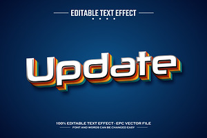 Update 3D Editable Text Effect