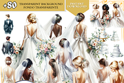 Bride watercolor Wedding from back, a Person Illustration by VM PARTYS  BY TAIRUMA (Thumbnail 11 of 11)