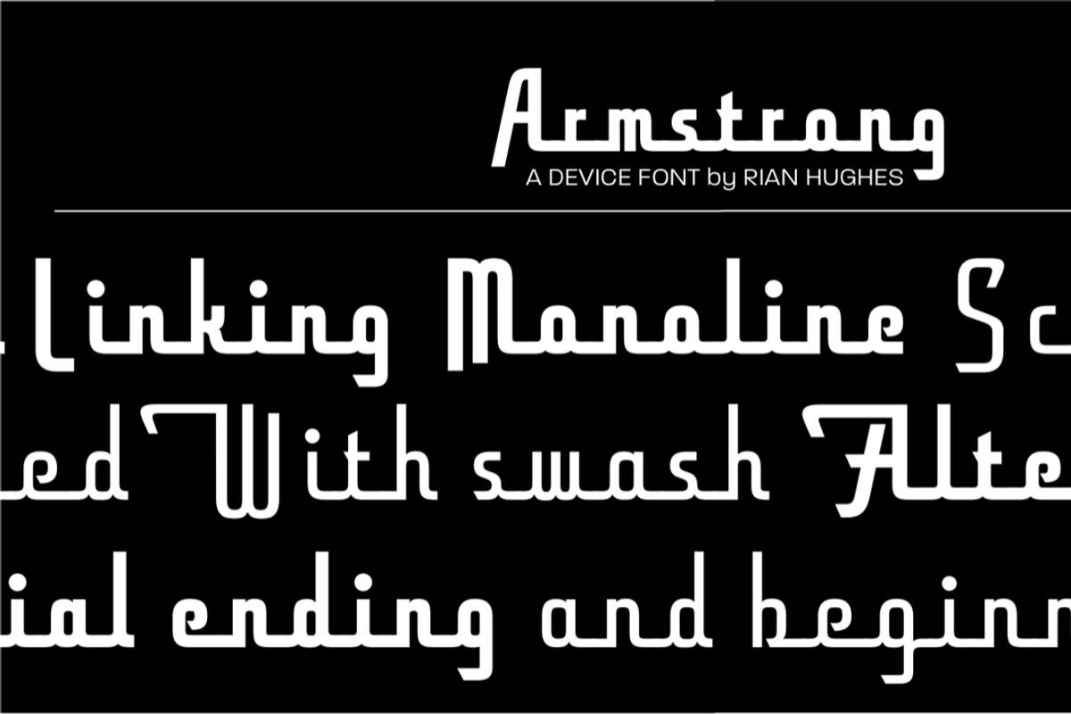 Armstrong, a Script Font by Device (Photo 6 of 6)
