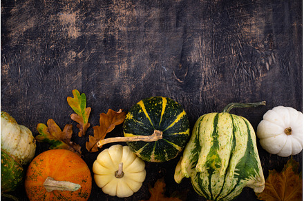 Autumn fall background with pumpkins, a Food & Drink Photo by Yulia Furman