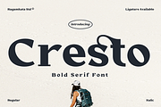 Cresto – Bold Serif Font, a Serif Font by RagamKata (Thumbnail 1 of 10)