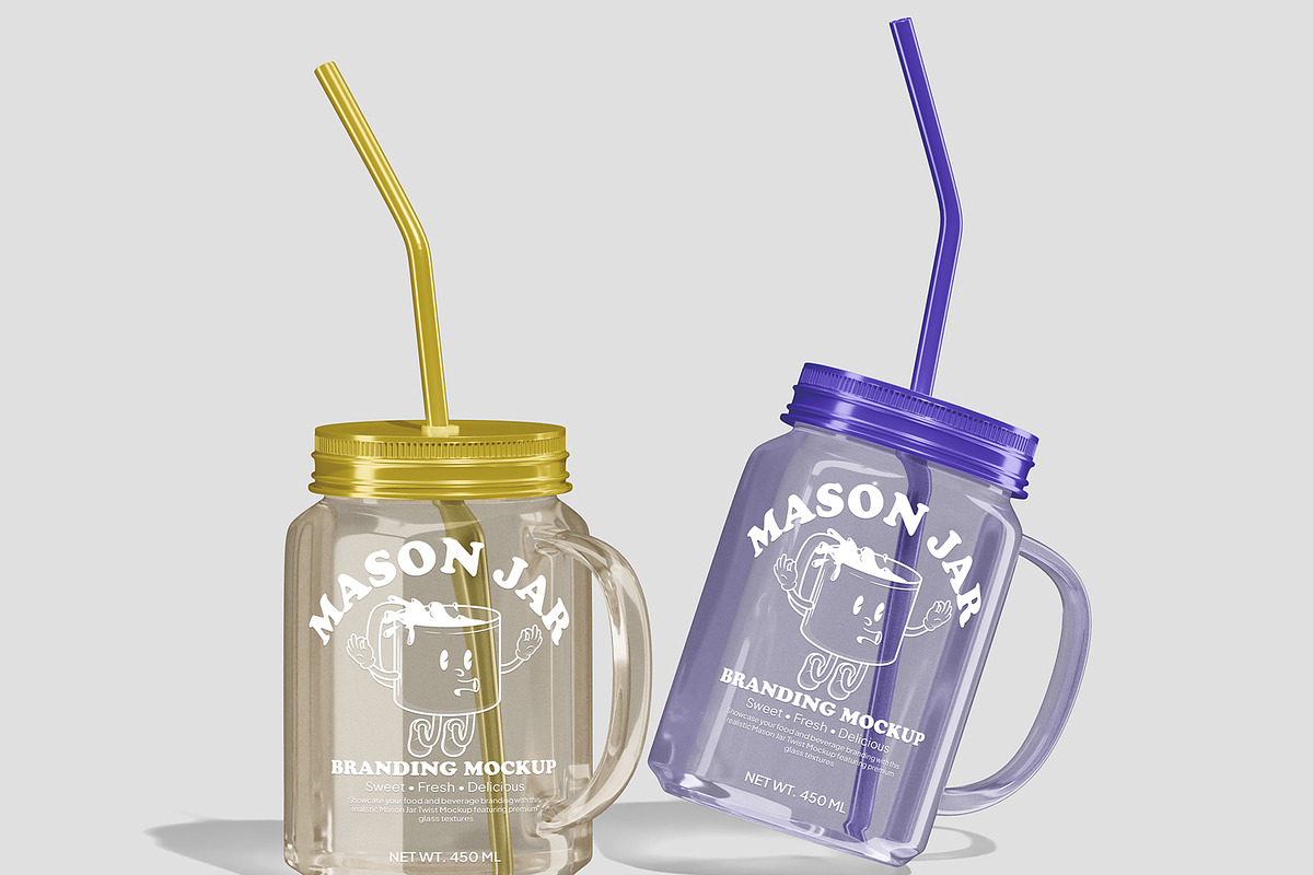 Mason Jar Twist Mockup, a Packaging Mockup by Permadi Creative (Photo 3 of 5)