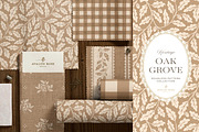 Oak & Acorn Autumn Patterns - Tan, a Pattern Graphic by Eclectic Anthology (Thumbnail 4 of 13)