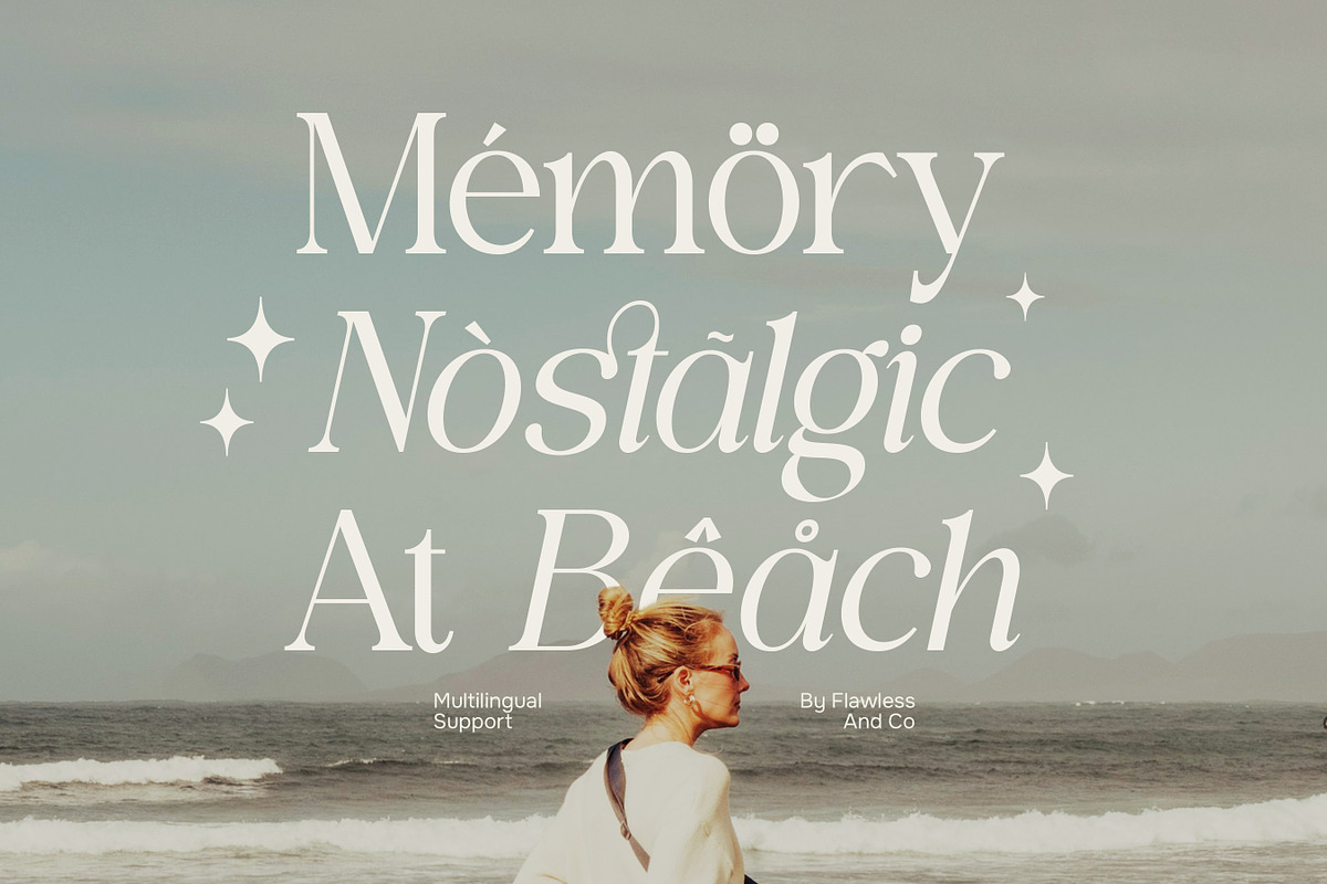Romens Dawn - Retro Serif Font, a Serif Font by Flawless And Co (Photo 4 of 10)